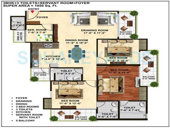 Wall Rock Aishwaryam — floor plan 5