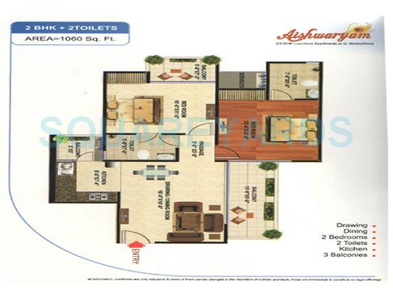Wall Rock Aishwaryam — floor plan 3