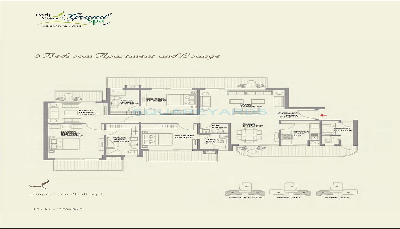Bestech Park View Grand Spa — floor plan 1