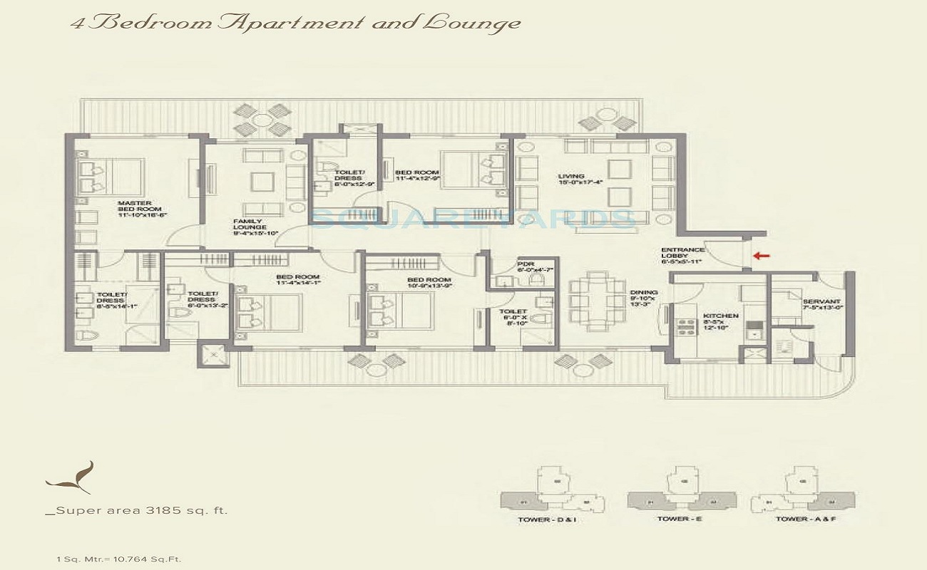 Bestech Park View Grand Spa — floor plan 3