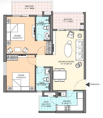M3M Duo High — floor plan 1