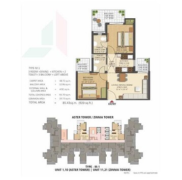 SKA Metro Ville — floor plan 1