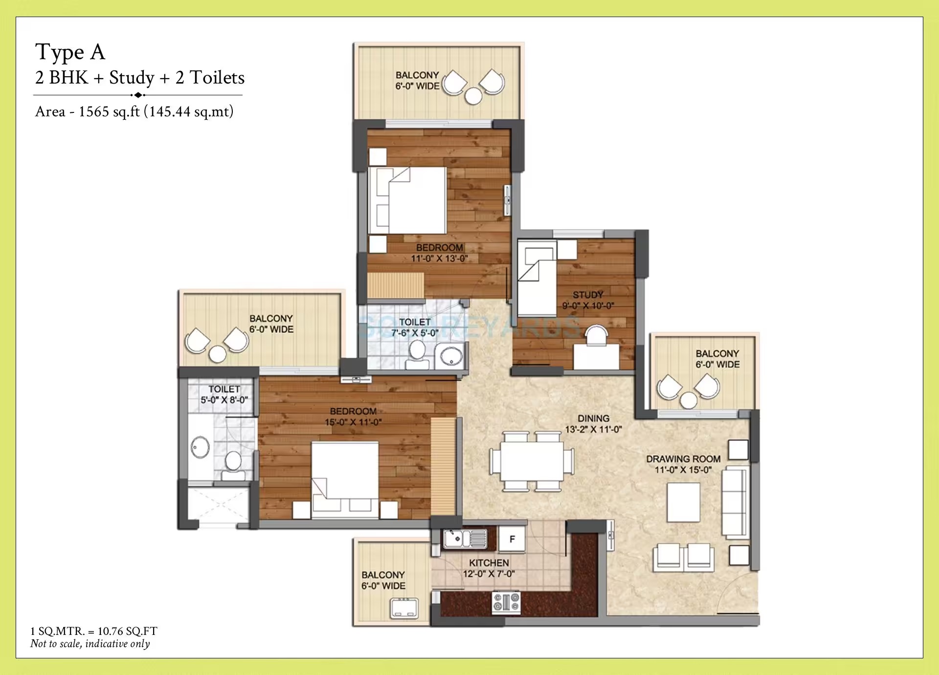 The Center Court Sports Residences — floor plan 1