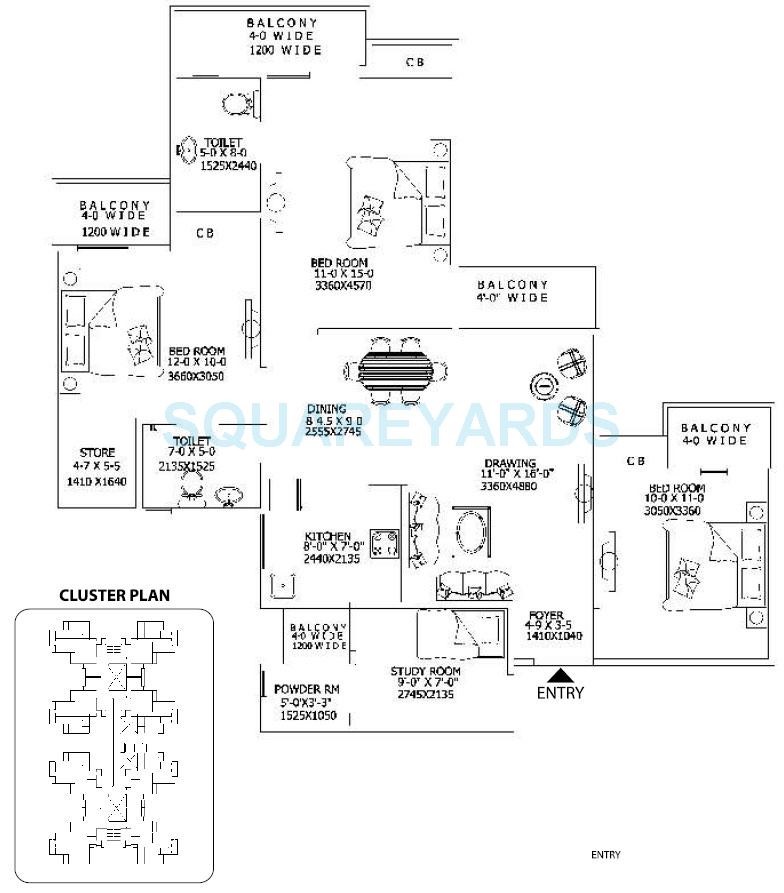 Gaur City 2 - 10th Avenue — floor plan 7