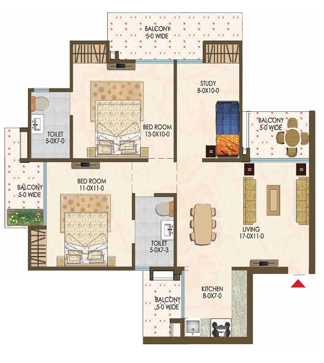 Trident Embassy Reso — floor plan 2