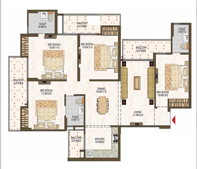 Trident Embassy Reso — floor plan 6
