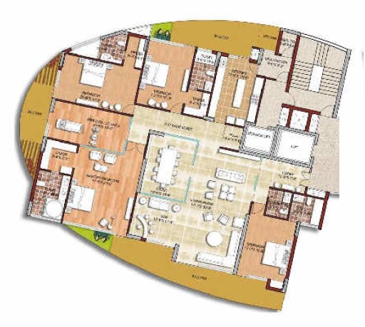 Krrish Monde De Provence Phase 2 — floor plan 1