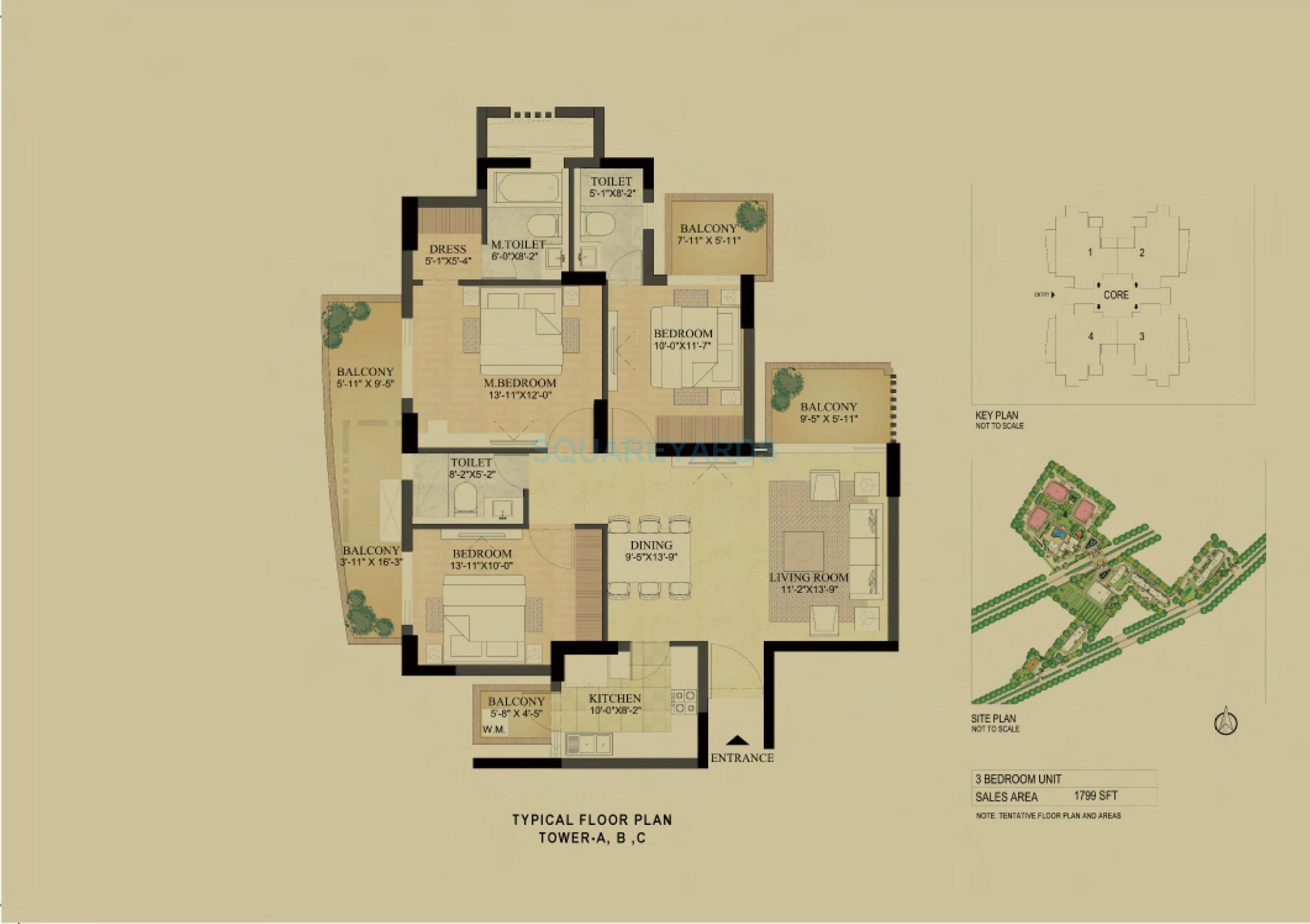 DLF The Primus — floor plan 1