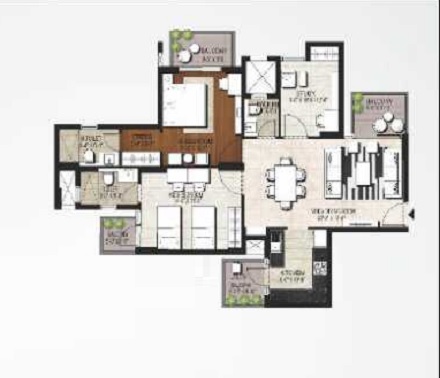 Assotech Breeze — floor plan 1