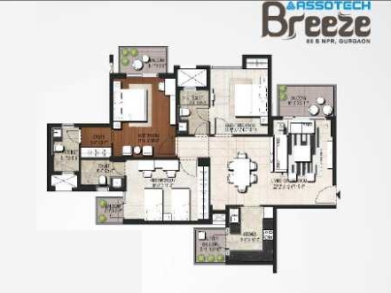 Assotech Breeze — floor plan 2