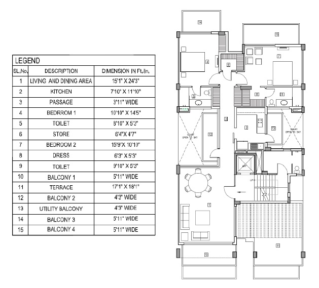 Vatika Seven Seasons — floor plan 1