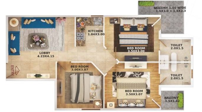 Pyramid Nest — floor plan 2