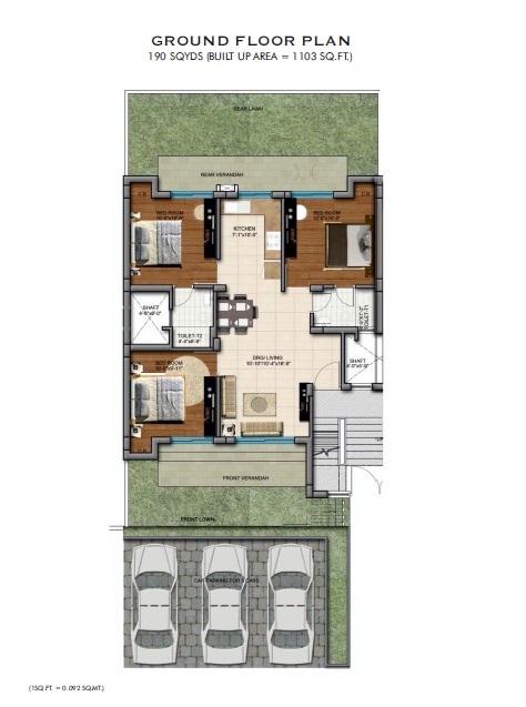 BPTP Parkland Pride Phase 2 — floor plan 1