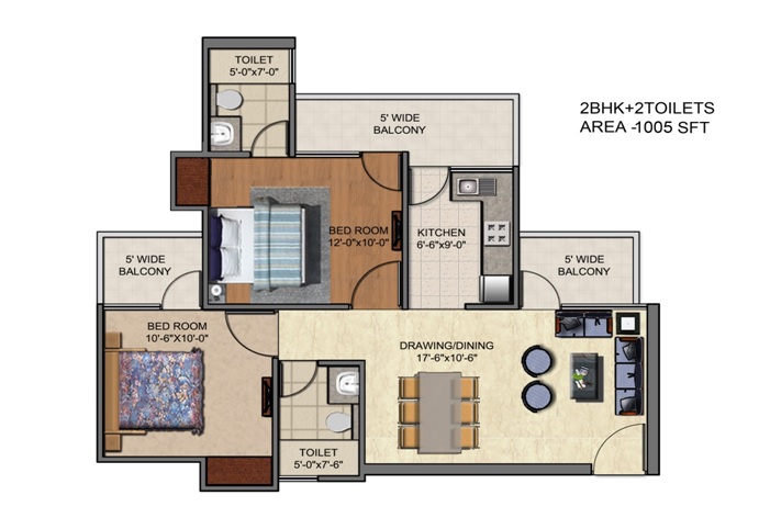 Rajhans Residency Phase 2 — floor plan 1