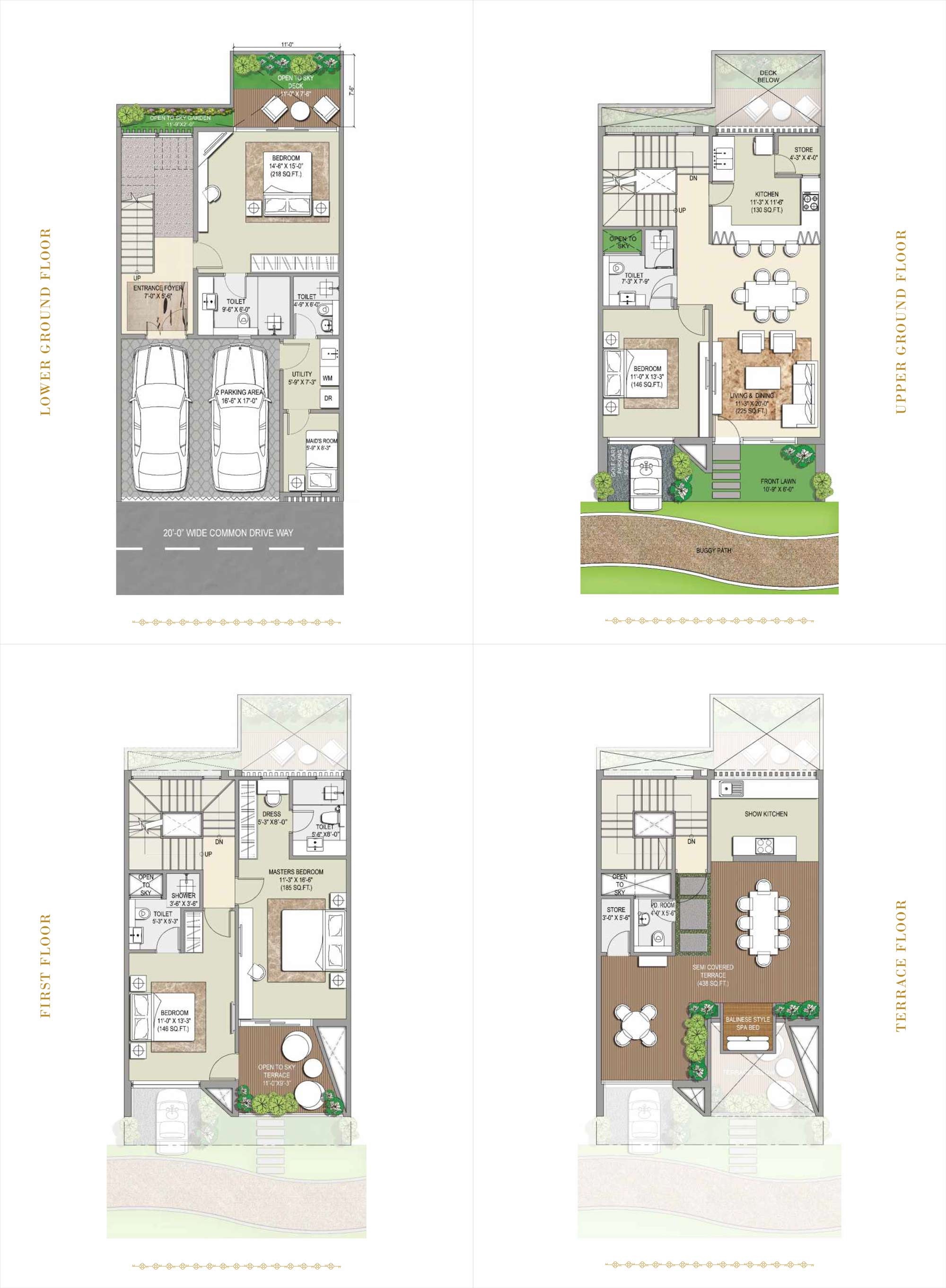 Rise Golf Villas — floor plan 1