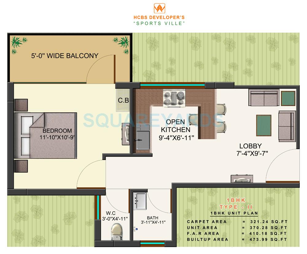 HCBS Sports Ville — floor plan 1