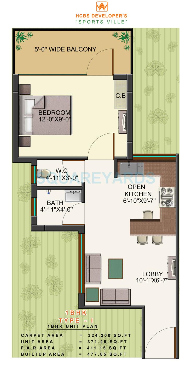 HCBS Sports Ville — floor plan 2