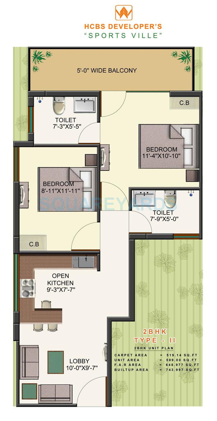 HCBS Sports Ville — floor plan 4