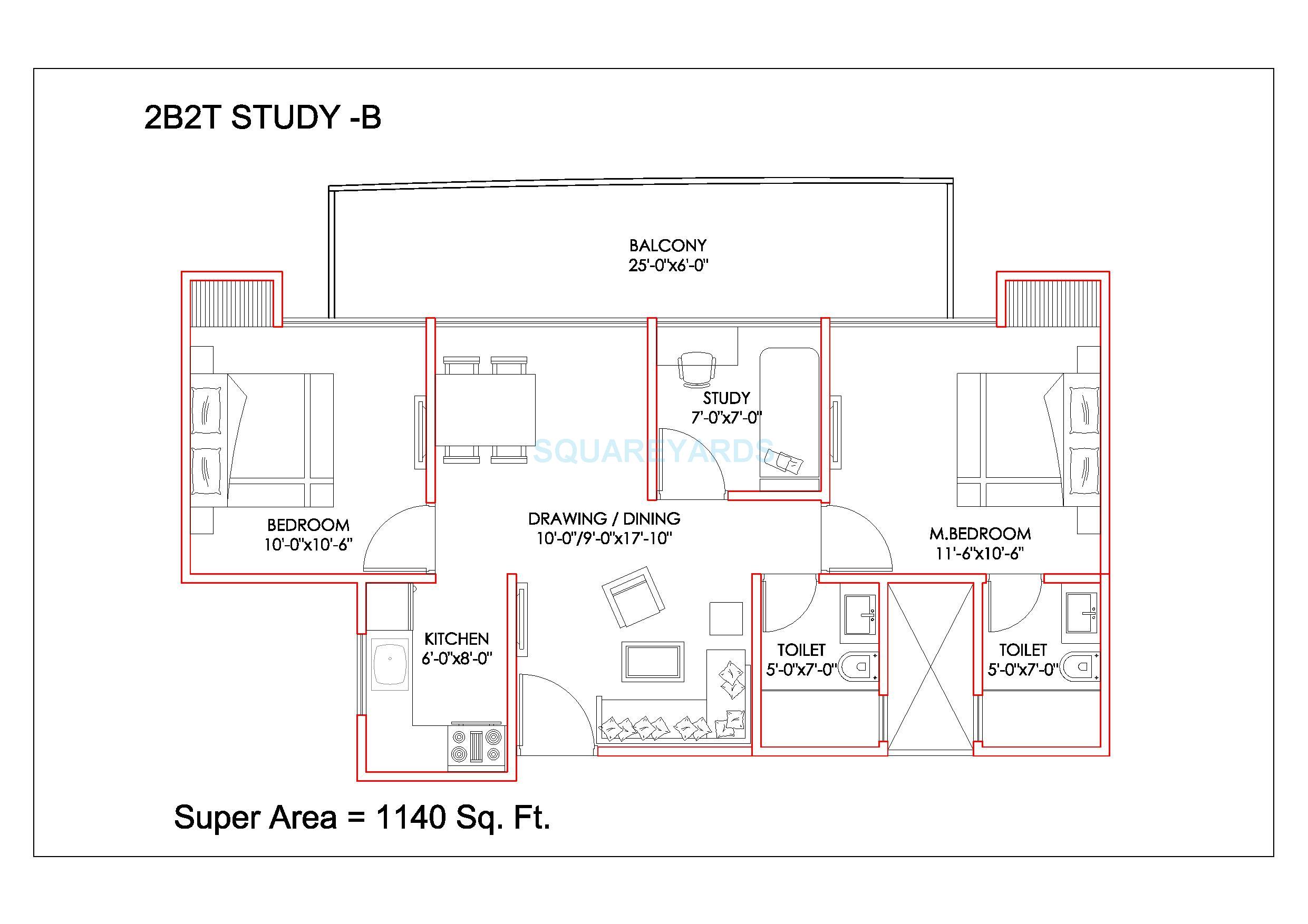 Mahaluxmi Migsun Ultimo — floor plan 1