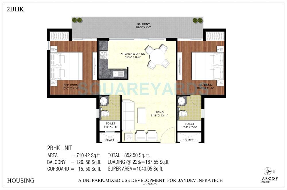 JD Group The Uni Residence — floor plan 2