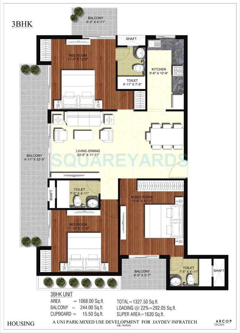 JD Group The Uni Residence — floor plan 3