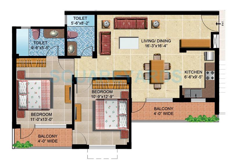 Omaxe Orchid Avenue — floor plan 2