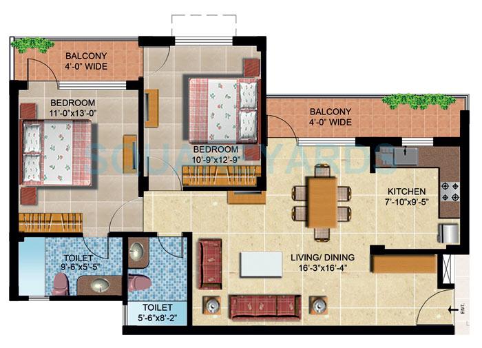 Omaxe Orchid Avenue — floor plan 3