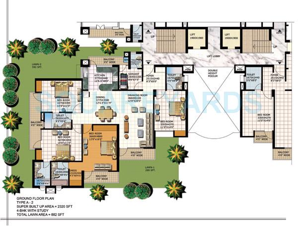 Purvanchal Heights — floor plan 4