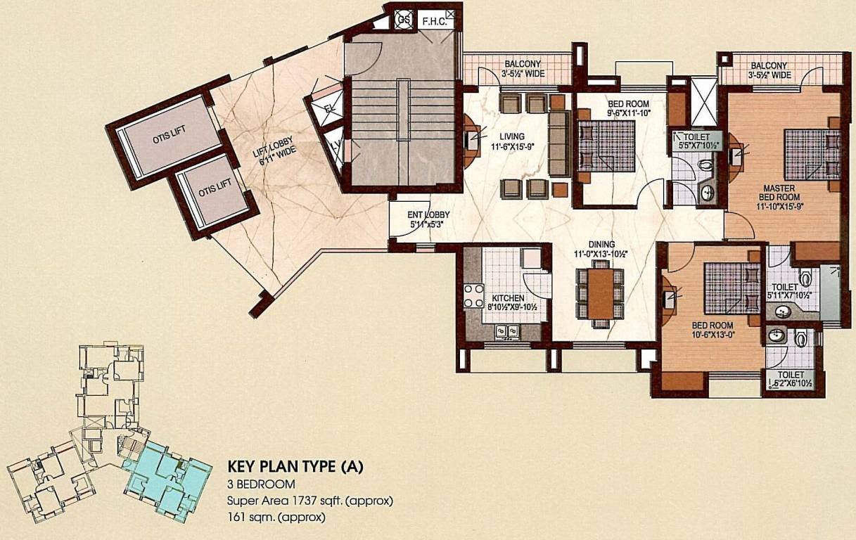 Uppal Plumeria Garden Estate — floor plan 1