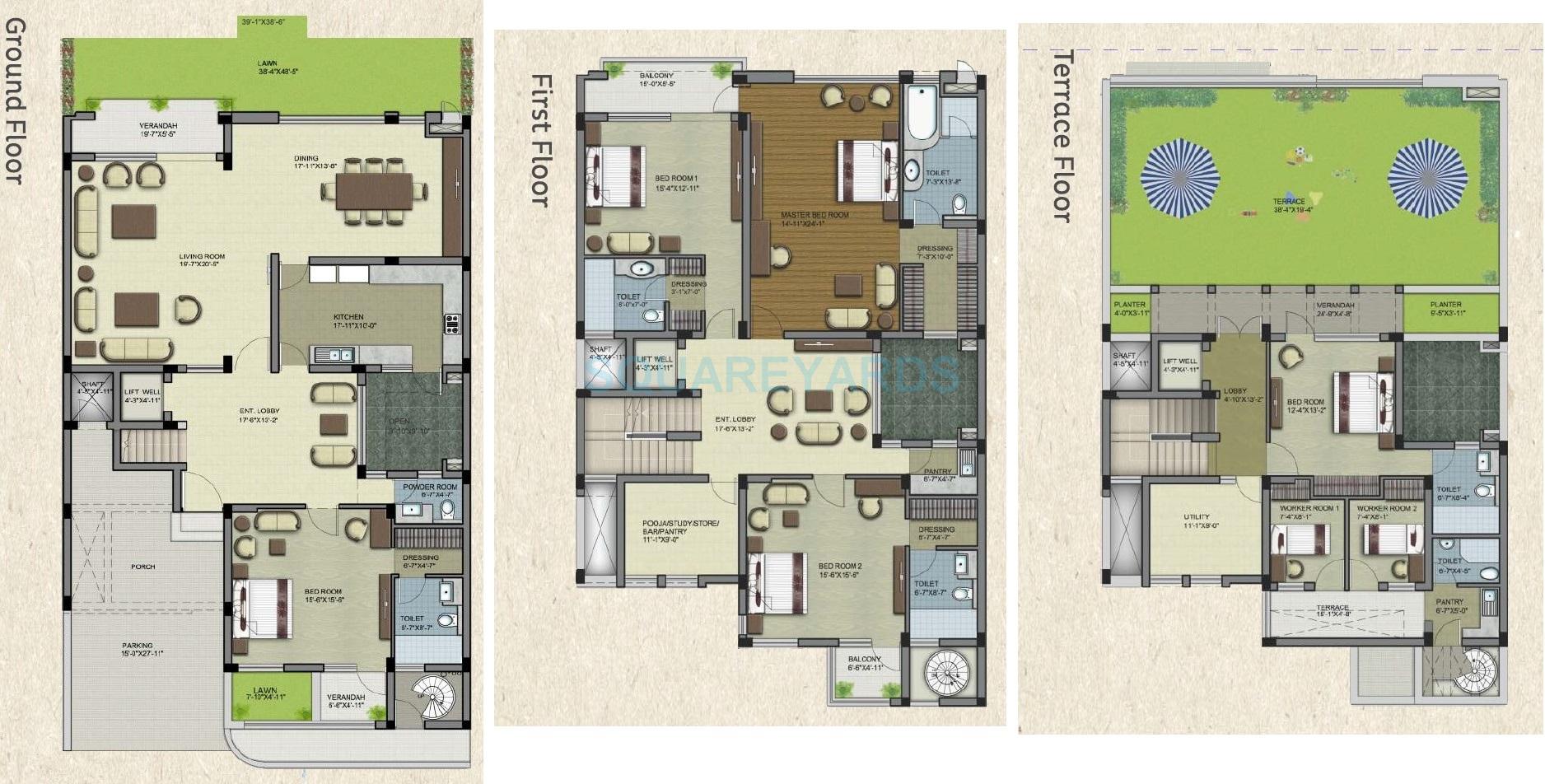 Stellar Sigma Villas — floor plan 1