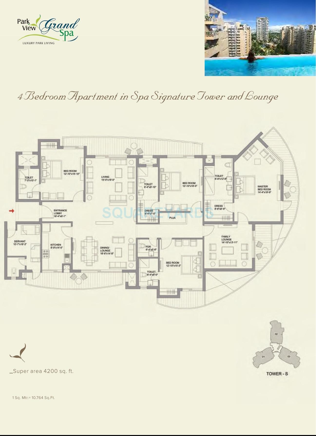 Bestech Park View Grand Spa-Spa Signature Tower — floor plan 1