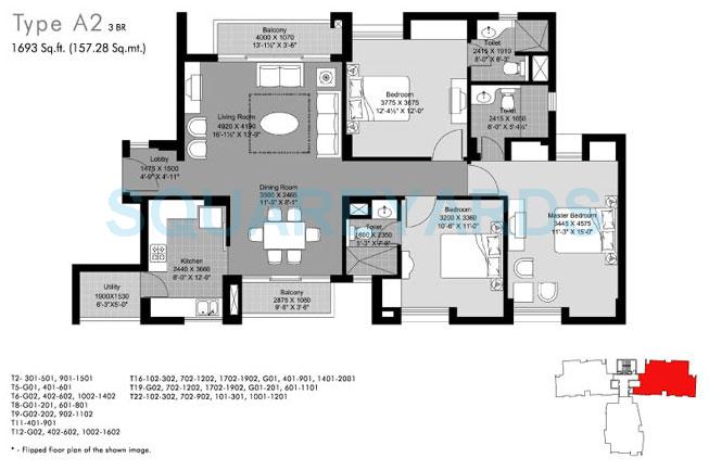 Unitech Horizon — floor plan 1