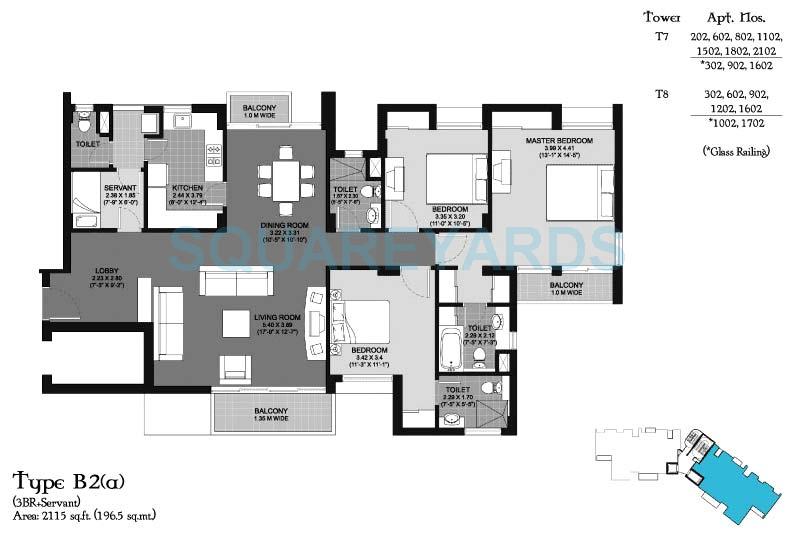 Unitech Cascades — floor plan 4