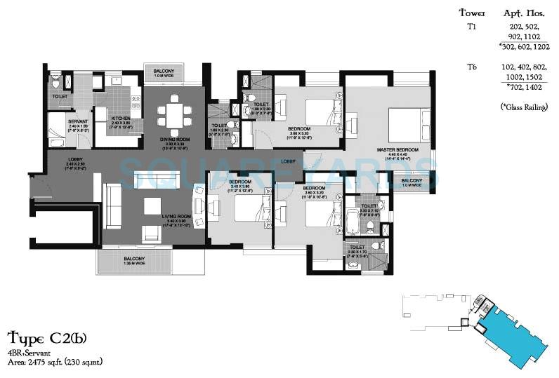 Unitech Cascades — floor plan 5