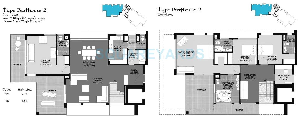 Unitech Cascades — floor plan 6
