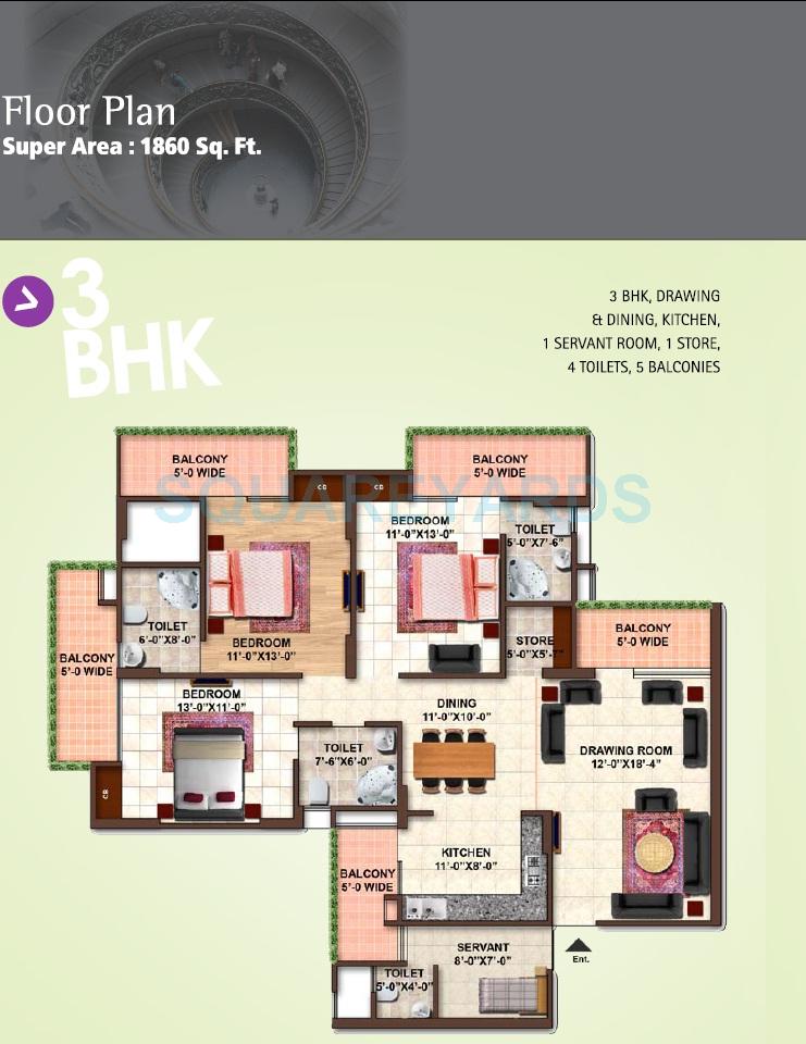 Arcmate Samiah Green View II — floor plan 3
