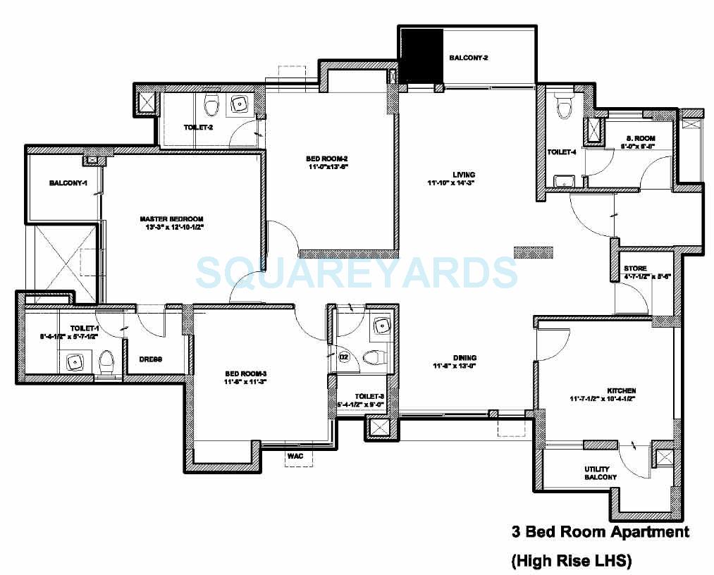 Assotech Springfields — floor plan 1