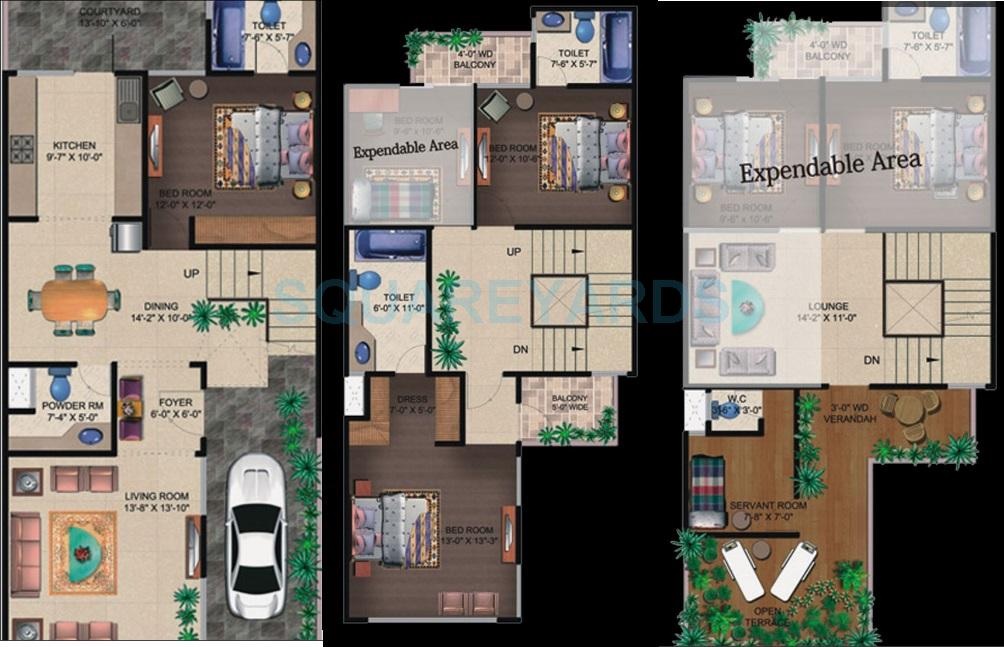 Supertech Czar Villa — floor plan 2