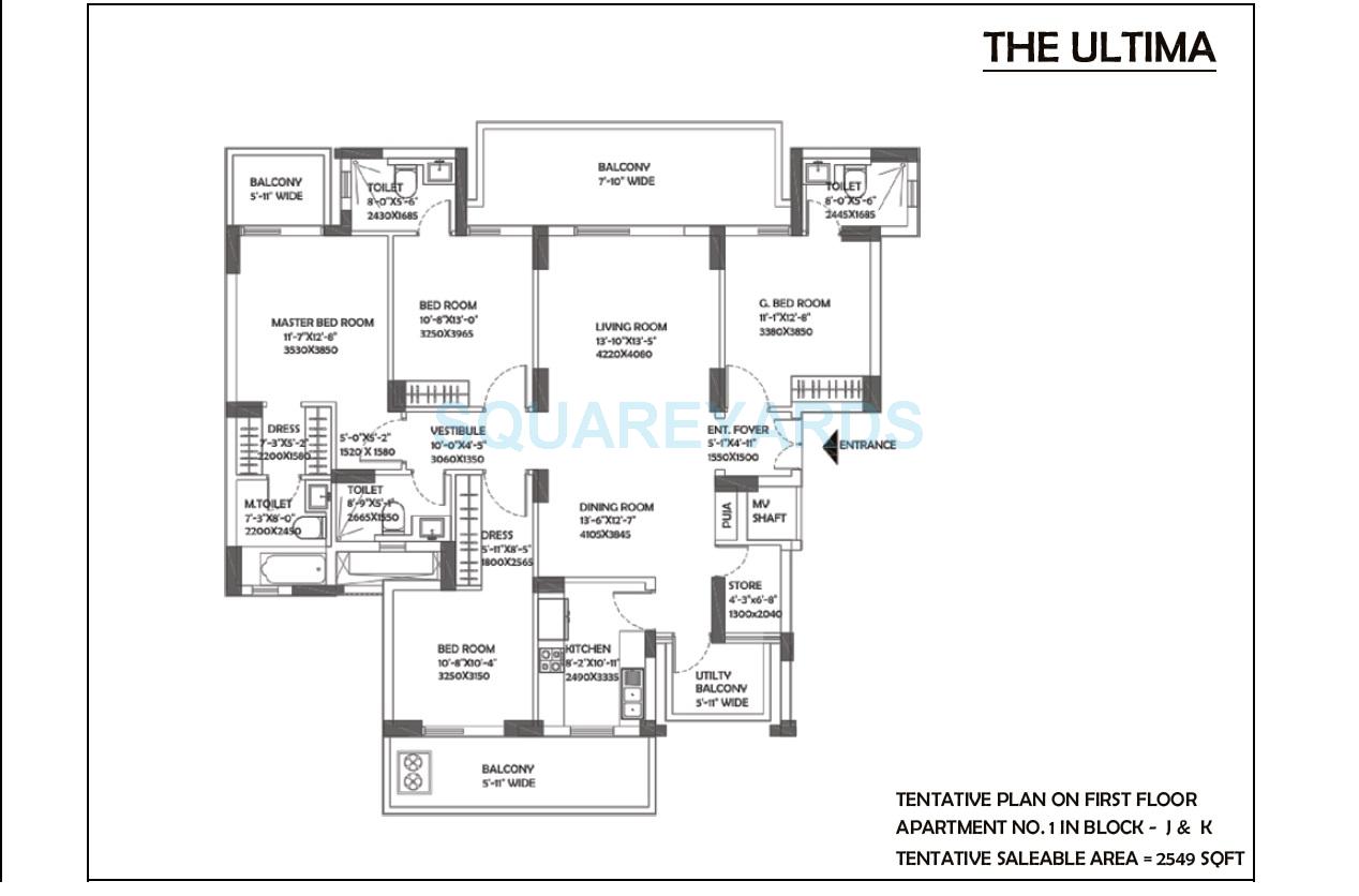 DLF The Ultima — floor plan 7