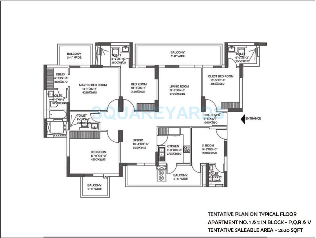DLF The Ultima — floor plan 9