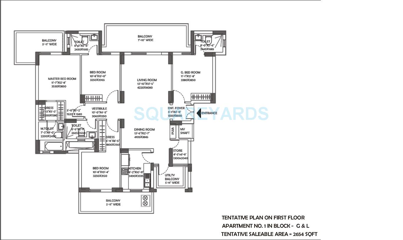 DLF The Ultima — floor plan 10