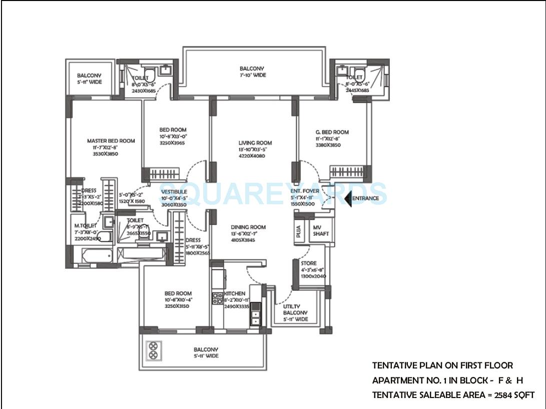 DLF The Ultima — floor plan 11