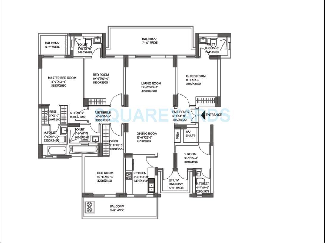 DLF The Ultima — floor plan 17