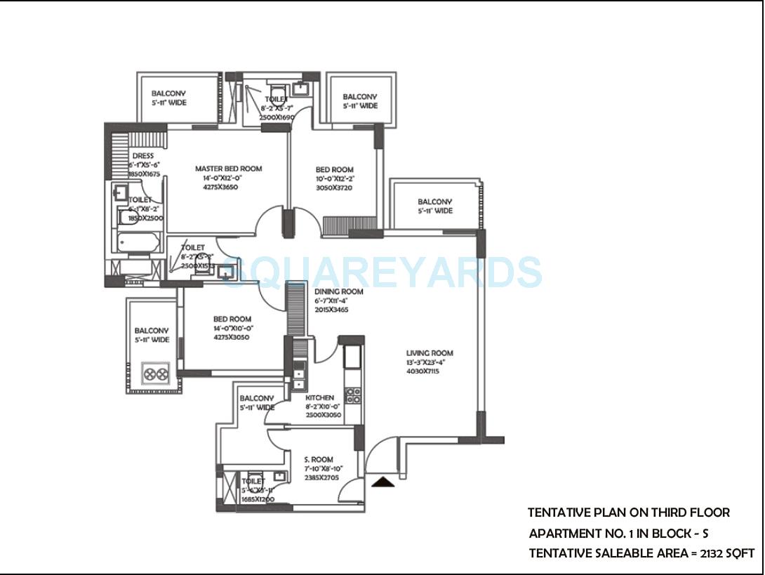 DLF The Ultima — floor plan 6