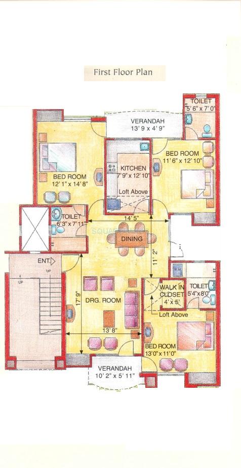 Eldeco Green Meadows — floor plan 4