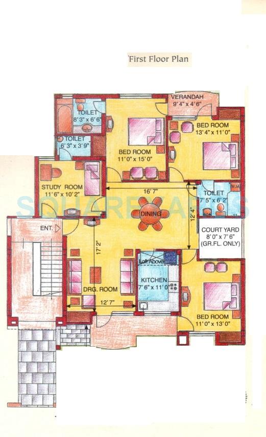 Eldeco Green Meadows — floor plan 6