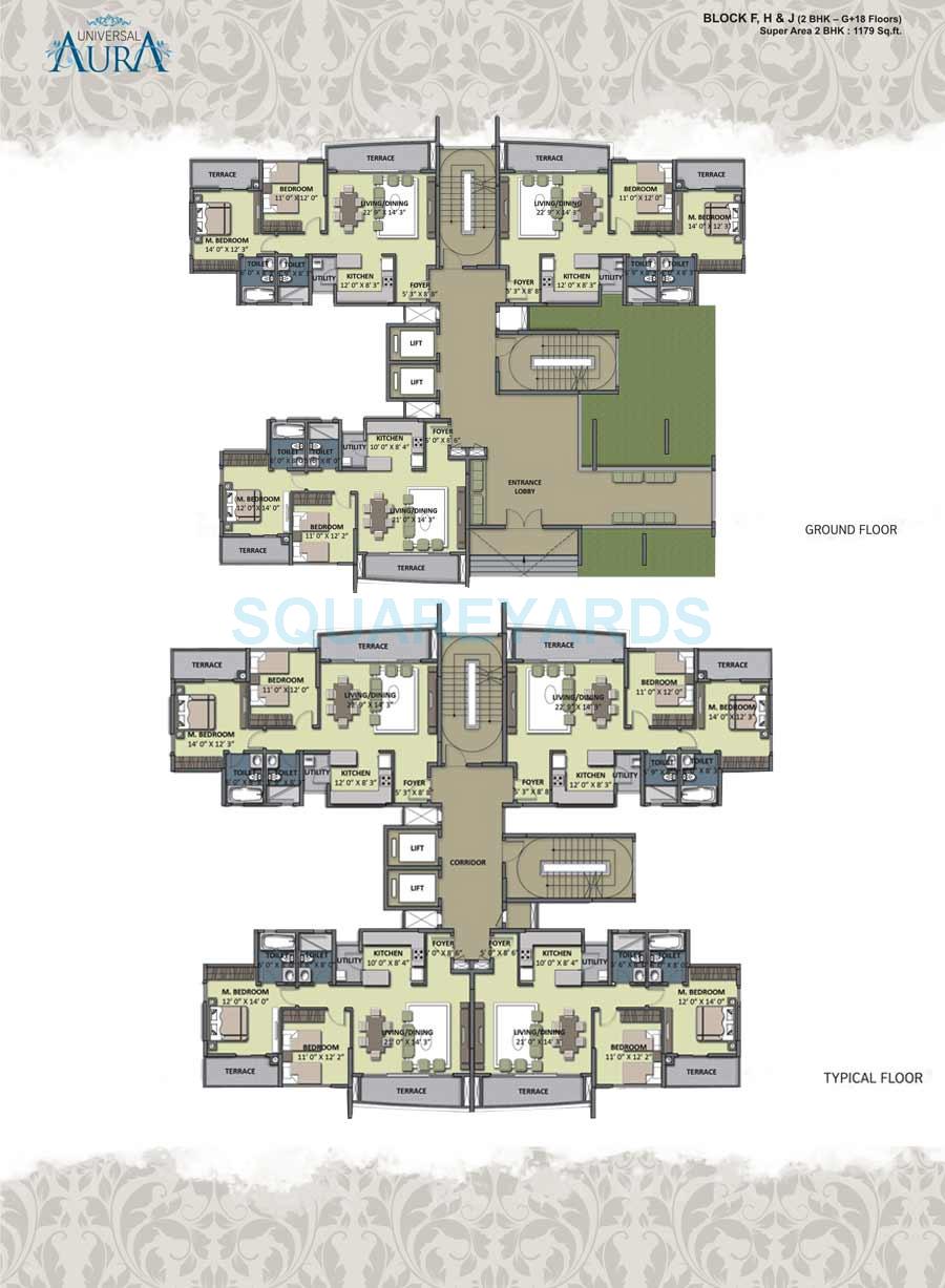 Universal Aura — floor plan 1
