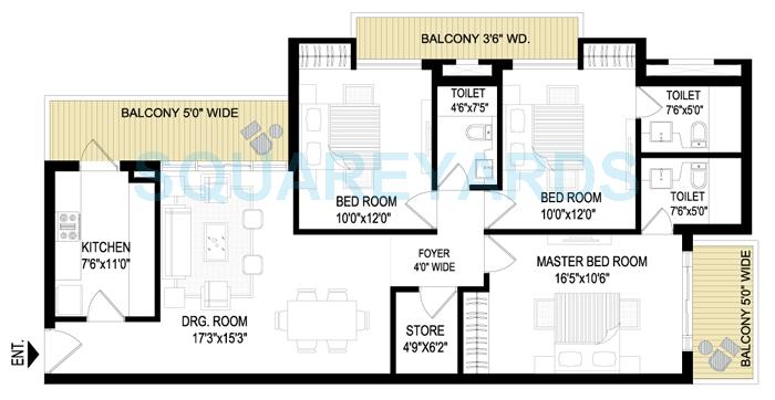 AMR Infrastructures Apartment 55 — floor plan 1