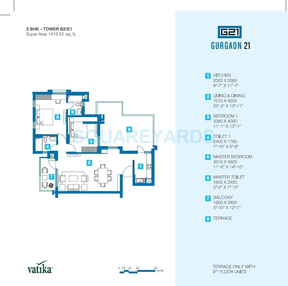 Vatika Gurgaon 21 — floor plan 3