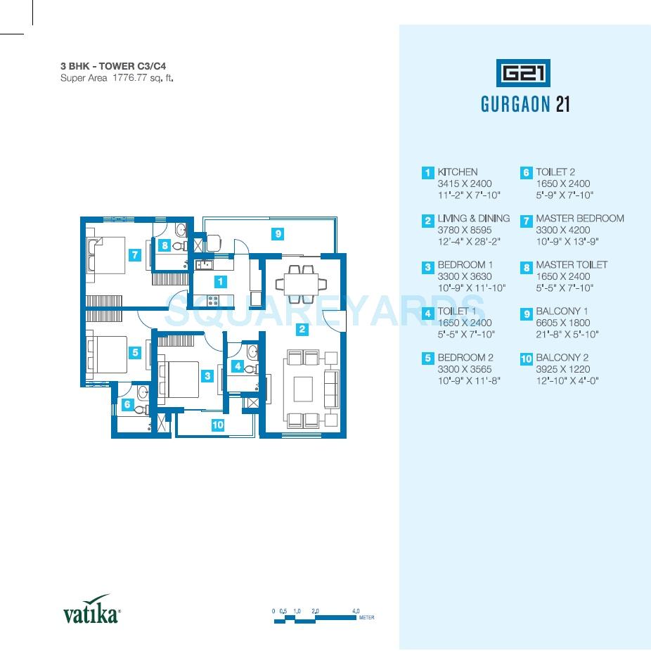 Vatika Gurgaon 21 — floor plan 5